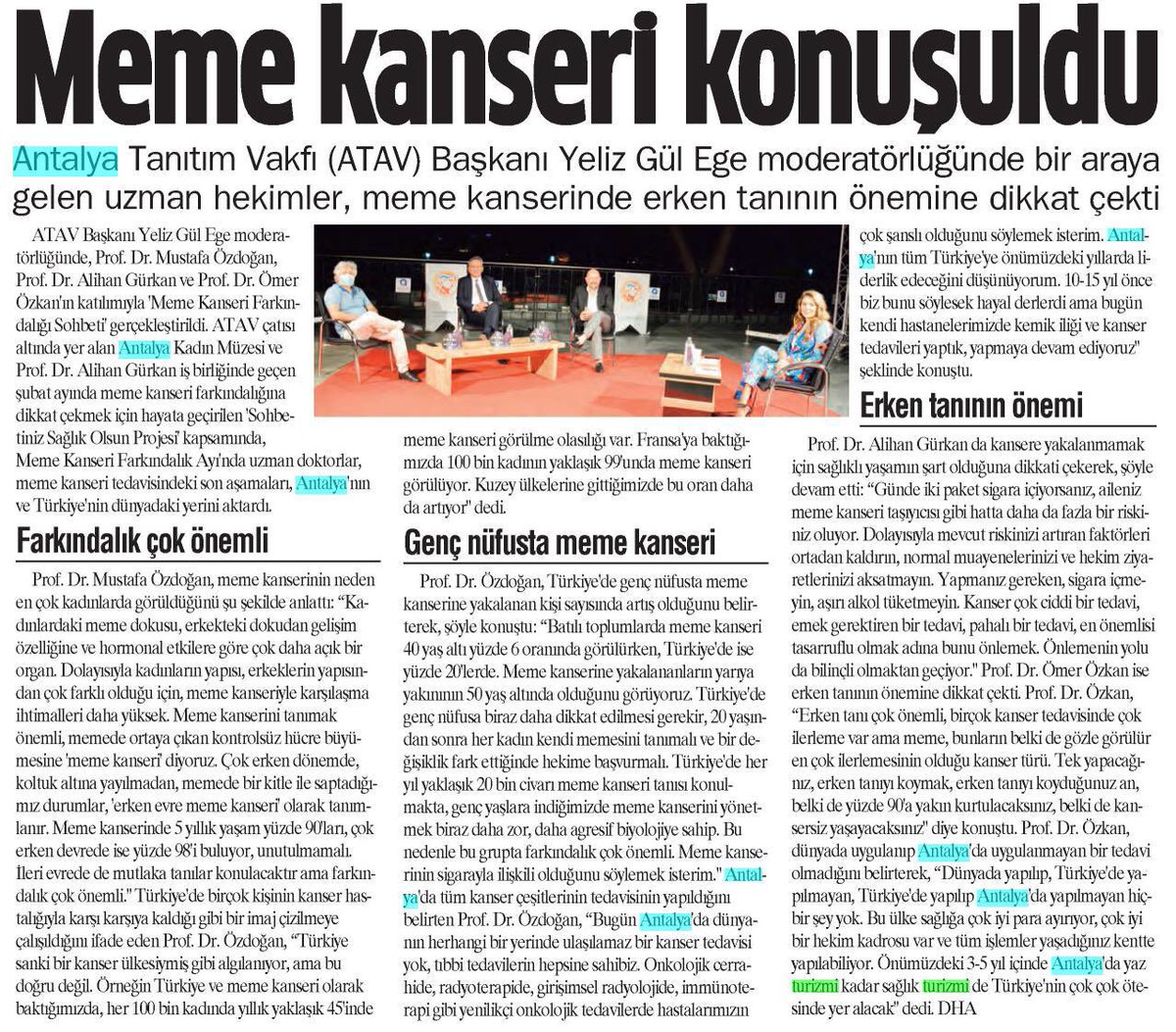 antalyafestival's tweet photo. 📺 Meme Kanseri Farkındalığı Sohbeti @AntalyaKanalV 
⚠️Erken Tanının Önemine Dikkat Çektiler
Basında yer alan haberlerimiz 📰 @klinikte @ProfAlihan @ProfDrOmerOzkan @yelizgulege 
👉 https://t.co/MrO4KXIzep https://t.co/2bH1Lfbkub