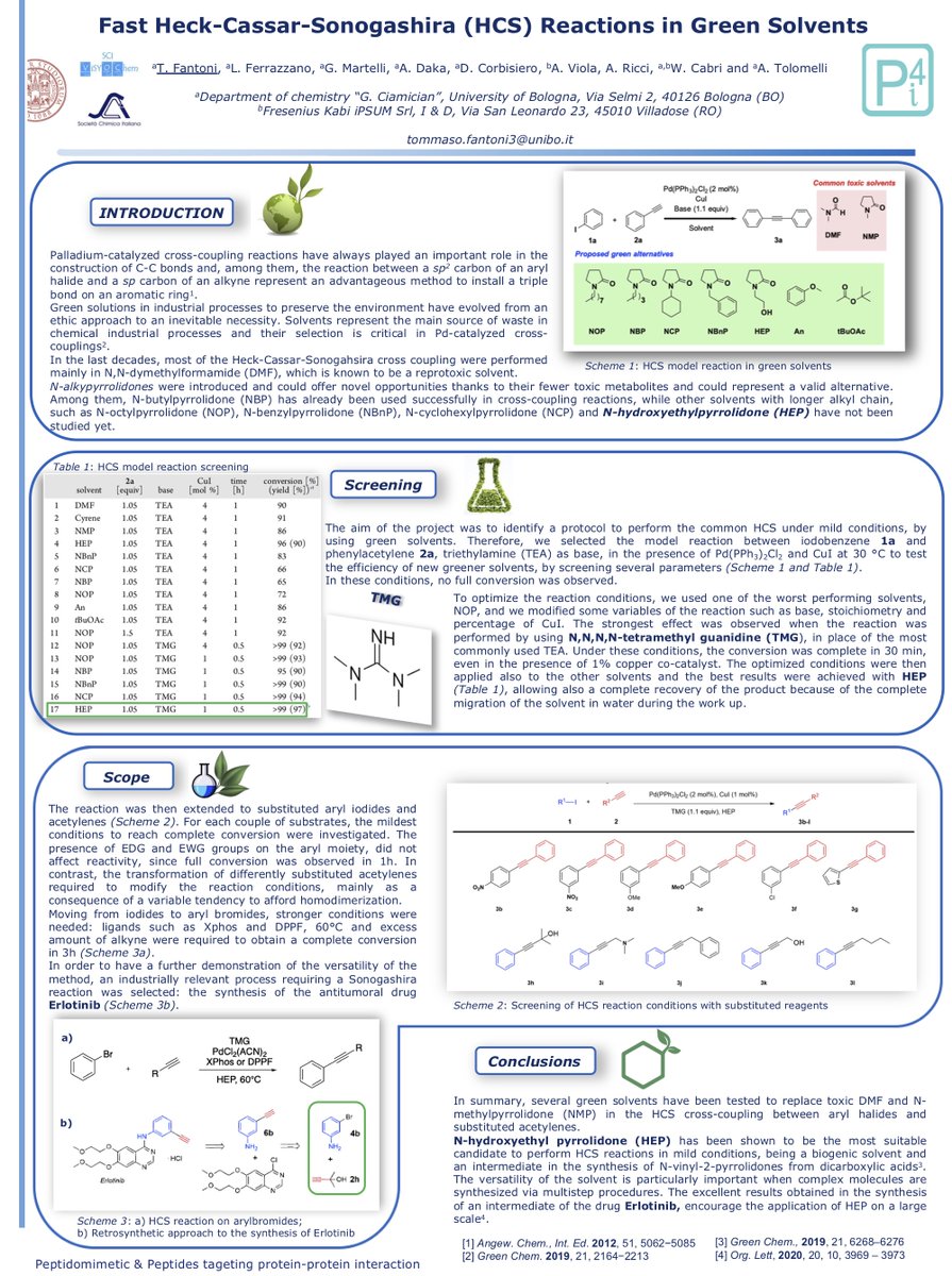 <a href="/SCIorganica/">SCI Chimica Organica</a> #ViSYOChem2020 Good morning! I hope you enjoy my poster!