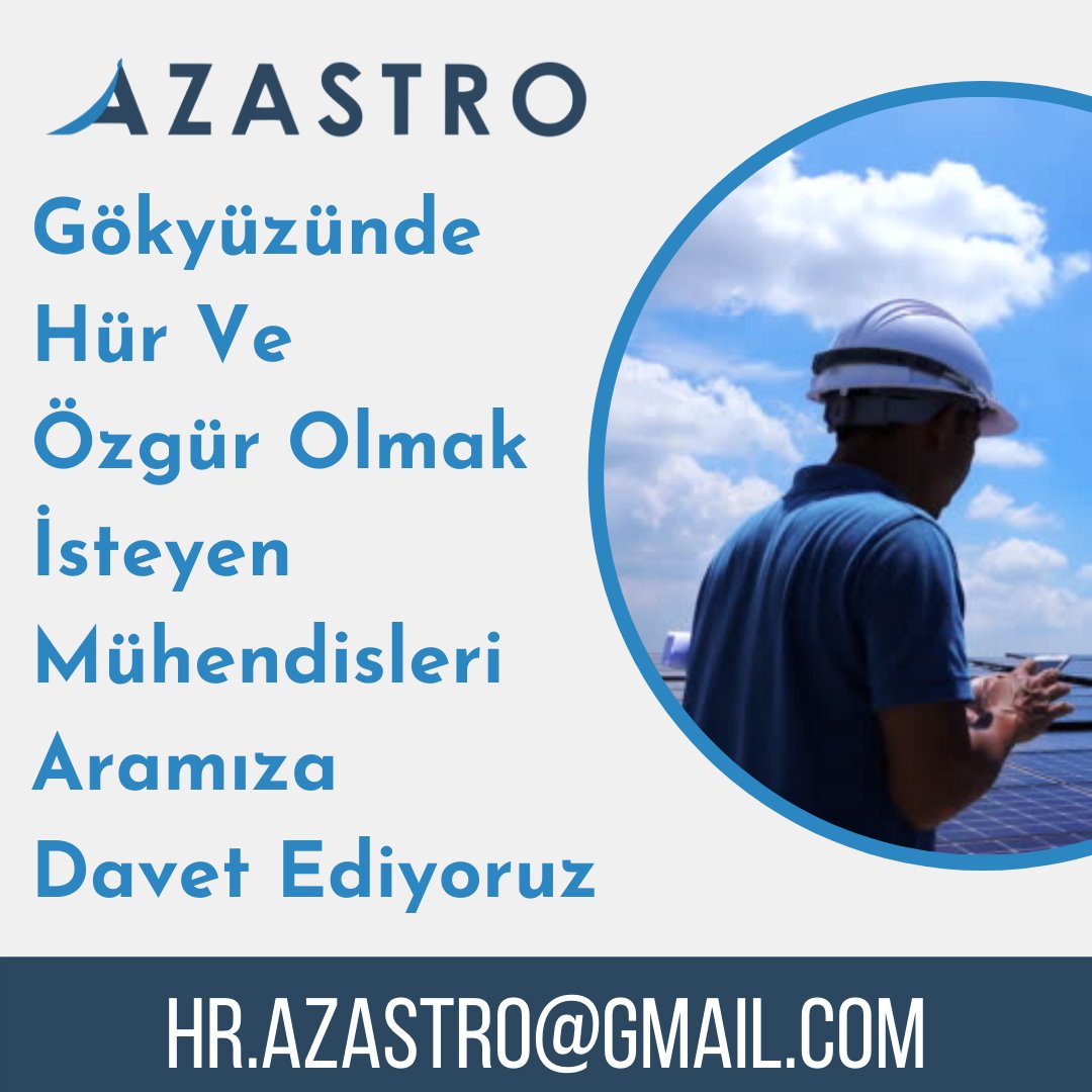 Azastro2's tweet photo. AzAstro havacılık teknolojileri alanında çalışmalarımızda faaliyet gösterecek
Elektronik
Mekanik
Makine
Yazılım
Mekatronik Alanlarında Mühendis arayışlarımız var.
Başvuru için bu formu doldurun https://t.co/lCmXOOcd3P
Veya birebir hr.azastro@gmail.com adresiyle başvura bilirsiniz https://t.co/3xOnvXxEs8