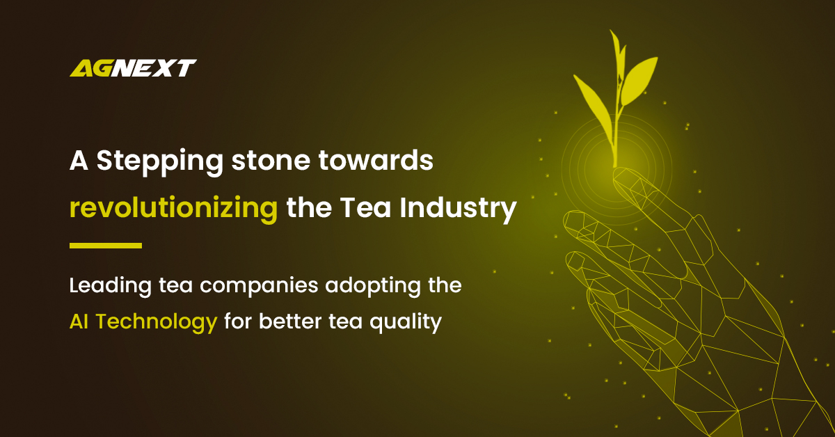 agnextworld's tweet photo. A stepping stone towards #revolutionizing the #Tea industry with an AI-based revolutionary technology #TragNext.

Read More- https://t.co/beFAuGhhpZ

#agnext #agtech #agritech #teatech #FLC #teaquality #tragnext #AI #qualitycupsforbillions https://t.co/4WYMsNlu64