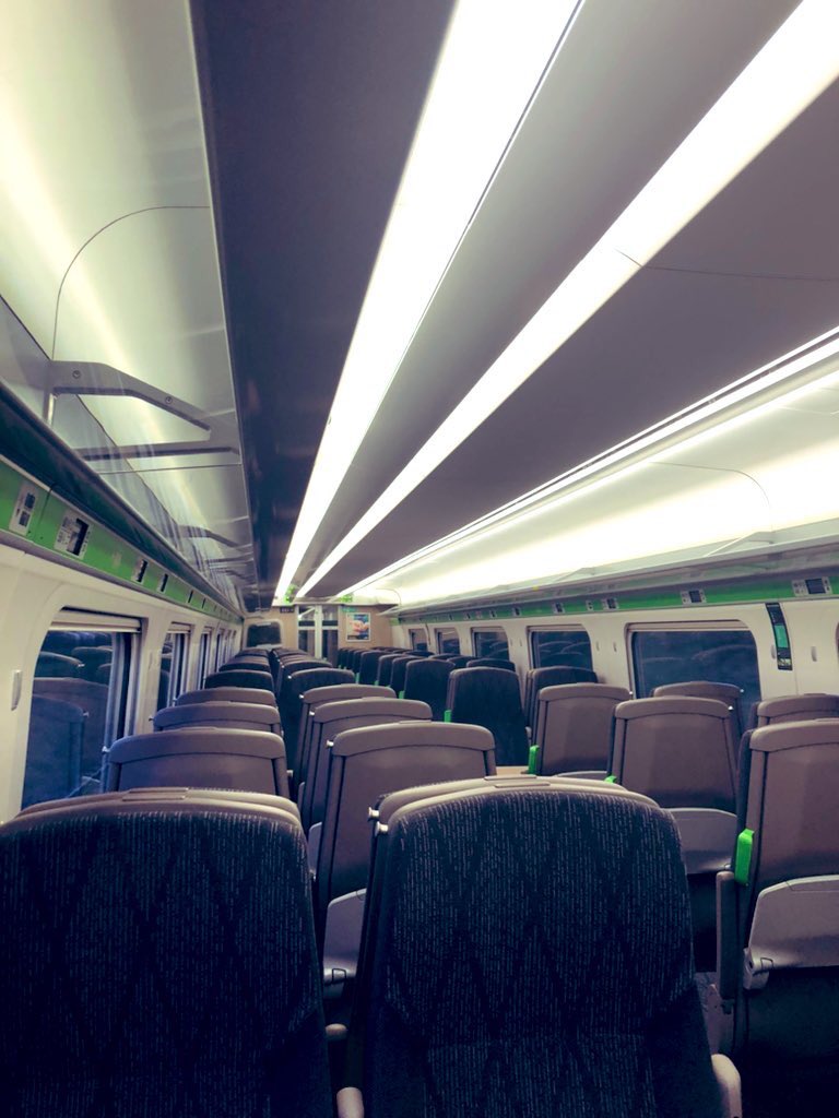 sidwell_natasha's tweet photo. I believe I am the only โpassengerโ on this train... #CardiffBound #GetSomeWorkDone #RailwayLife https://t.co/PPxdgqXr0Q