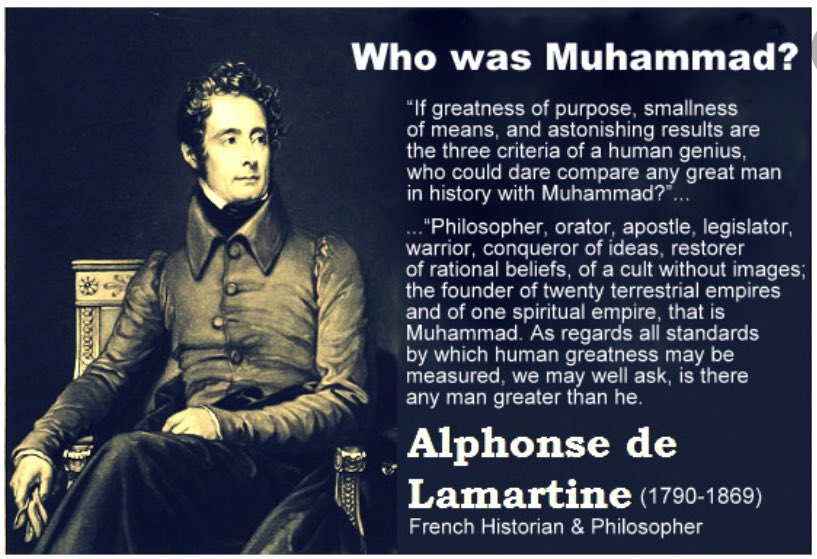 Joram van Klaveren on Twitter: "French writer Alphonse de Lamartine on the Prophet (pbuh) #islam https://t.co/4JPTh4LbHr" / Twitter