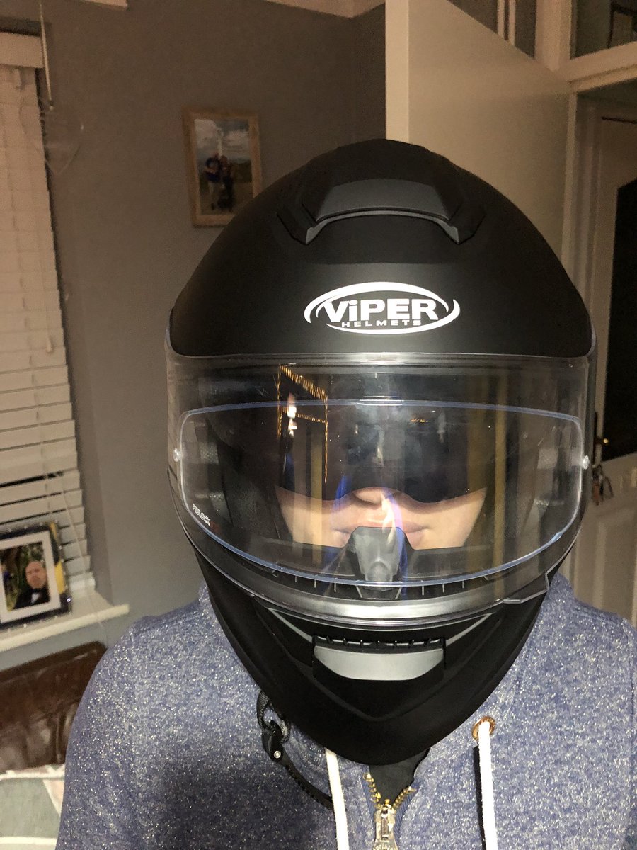 DaviesRob1981's tweet photo. @vprmoto Happy to be part of the family with my new viper RS-v171 Matt black helmet https://t.co/N4odchUsLr
