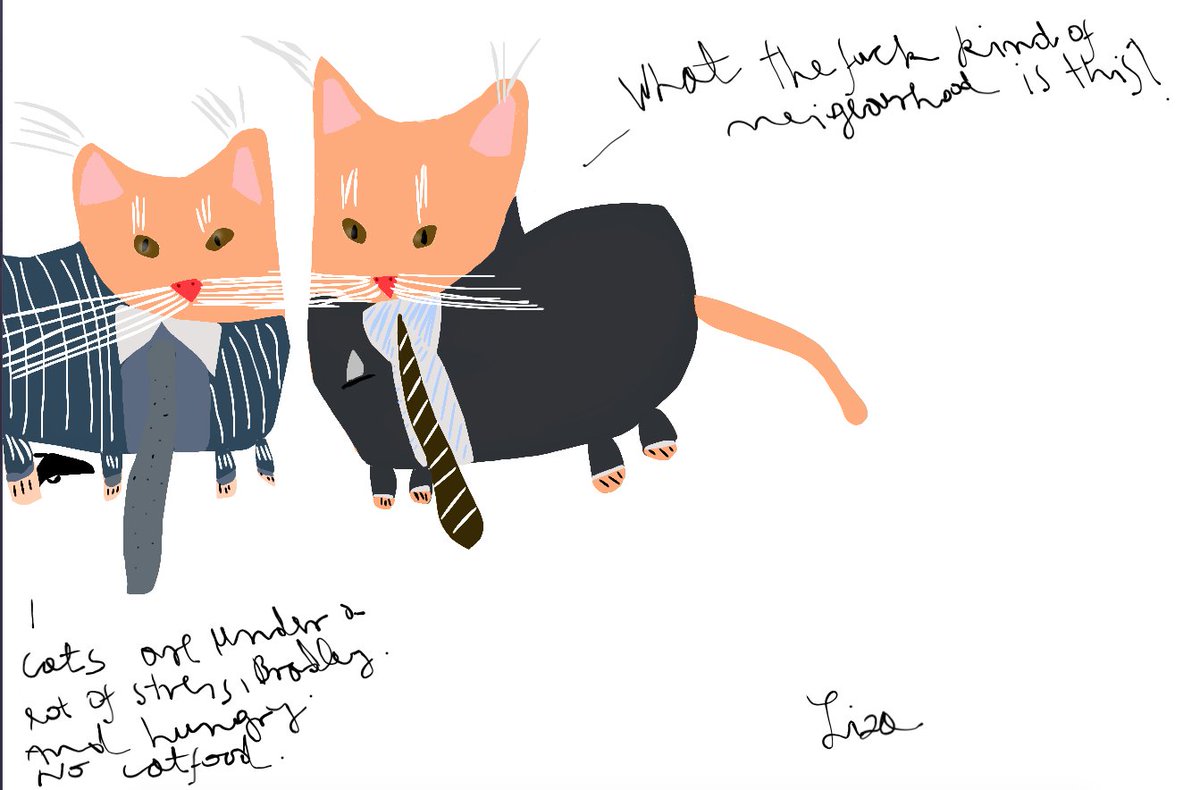  #CatsOfTwinPeaks #11Bradley (Jim Belushi) & Rodney Mitchum (Robert Knepper) AKA Dougie's best friends as cats.