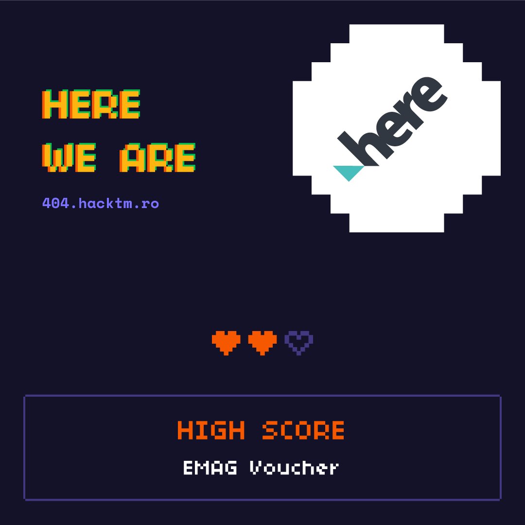 What do you wish for? No, really. Anything. Okay, anything on emag.

Enter <a href="/here/">HERE Technologies</a> Technologies’ ‘Here We Are’ challenge track at HackTM 404 and you can win an emag voucher to grant your wishes.

Learn more on ➡️ hacktm.ro ⬅️ and get your ticket!