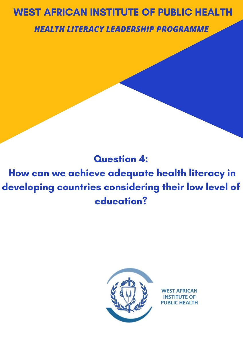 Waaph_Advocate's tweet photo. Question 4 from @DinmaEkesiobi. 
Join the chat now! 
Our panel of experts @DrMagpi and @CatinaOLeary will be giving answers to our questions.

#healthliteracy #HLLP2020 https://t.co/ijVDKI8UTA