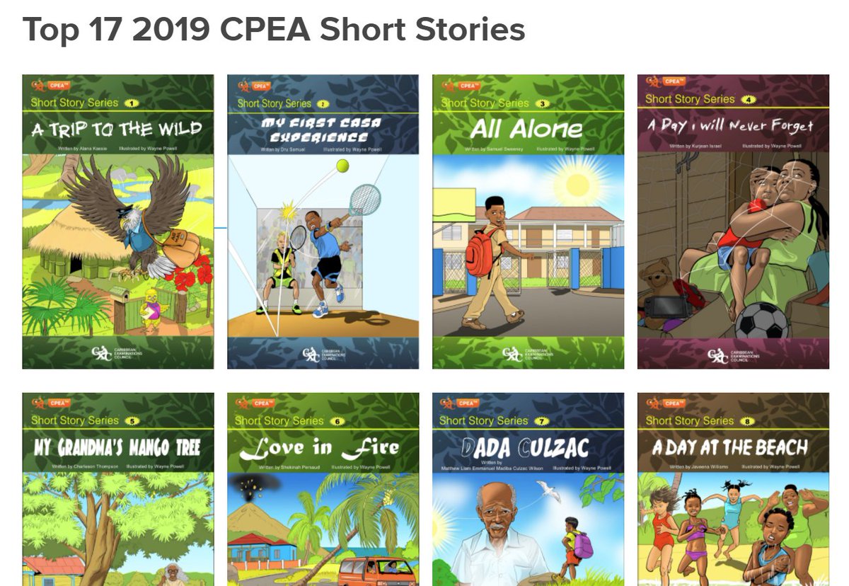 StAugustineMNI's tweet photo. The 'Top 17 2019 CPEA Short Stories' have been published on the CXC website. You may view the stories by clicking the following link: https://t.co/MSUsRgERcl #staugustineprimaryschool #CXC #CPEA #childrenauthors #childrenbooks #shortstorycompetition https://t.co/5rsQ0R37xN