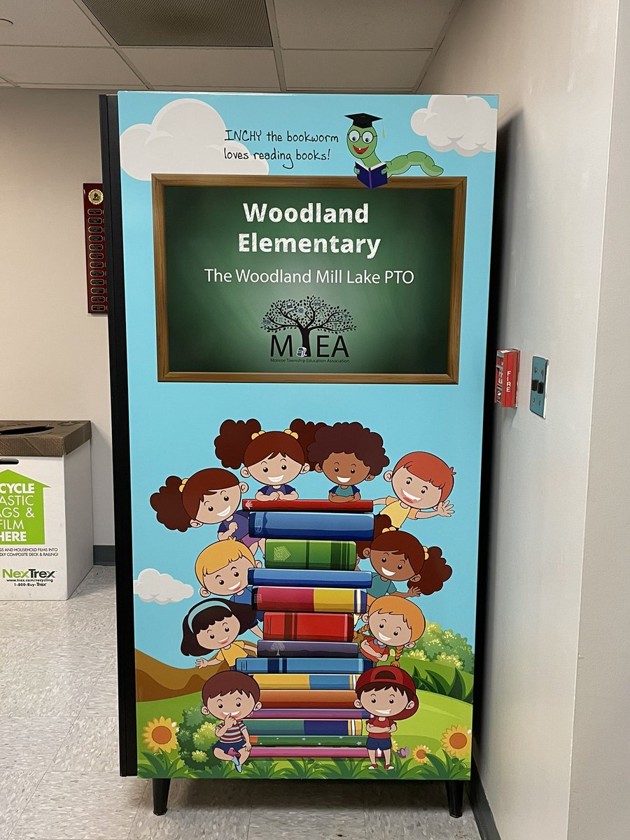 Our book vending machine is here! Ready and waiting for our students when they return!!!