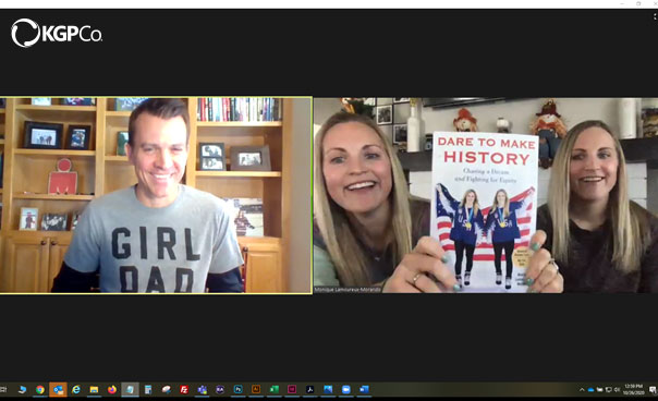 KGPCo's tweet photo. @KGPCo had the pleasure of hosting World Champion and Olympic Gold &amp; Silver medalists, the @LamoureuxTwins in a virtual session to hear their journey in women’s hockey. Read their story in their new book “Dare to Make History: Chasing a Dream and Fighting for Equity,” out 2/23/21 https://t.co/9KbauvKDNW