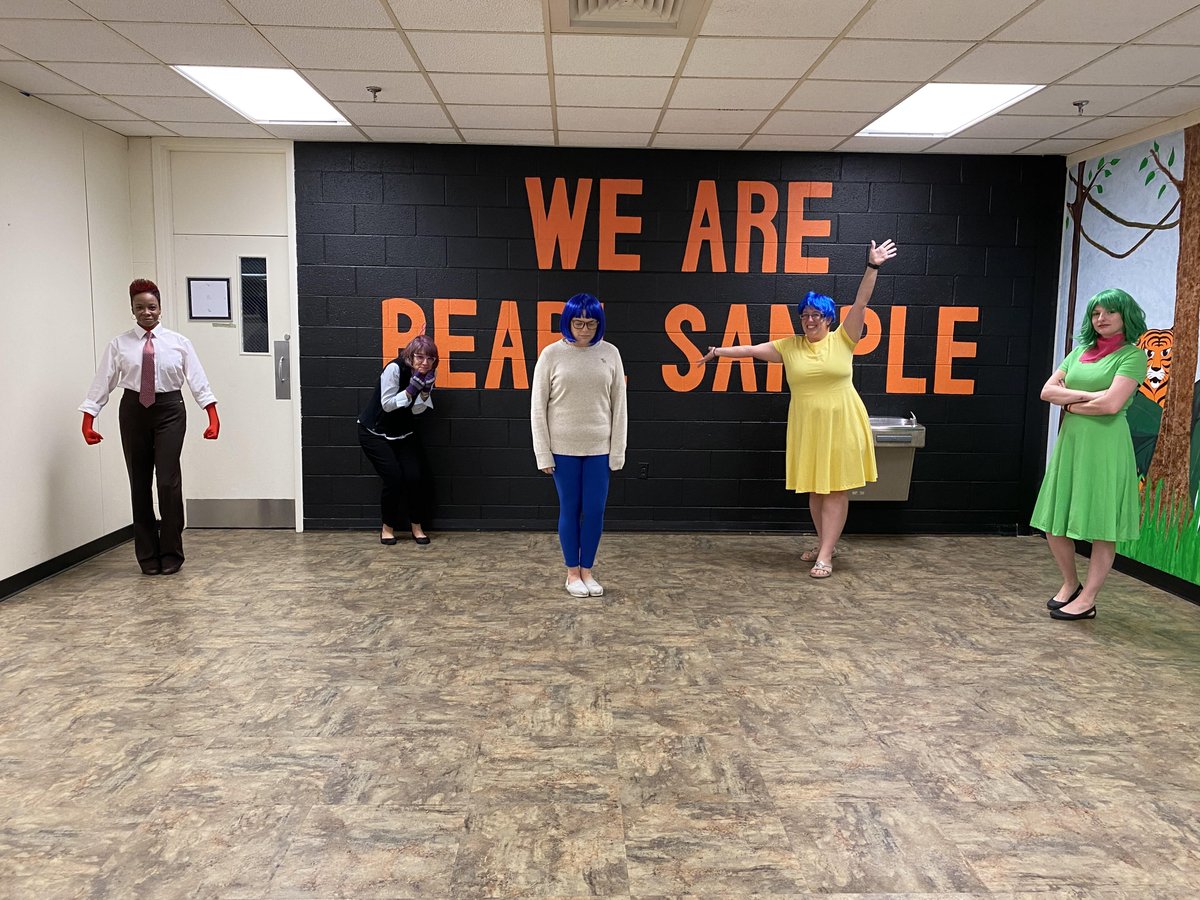 CCPSPSES's tweet photo. 4th Grade Team gets in touch with their inner feelings.  #INSIDEOUT https://t.co/PQ3Y97T0fd