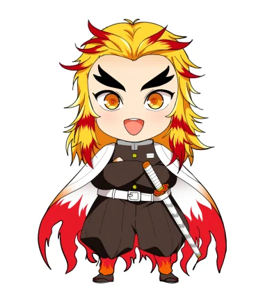 1年位前に所用で描いた煉獄さん 