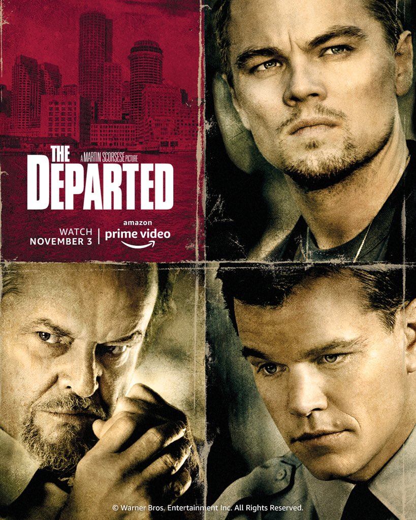a lively saga of betrayal, revenge, and power, here’s one of Martin Scorsese’s finest🔥
#DepartedOnPrime, this nov 3 https://t.co/zH7WzCH6wF