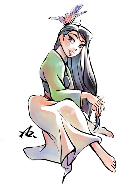 あずまさんのムーラン線画塗らせてもらった T Co 7zyx ちか 勇敢な船乗りのイラスト あずまさんのムーラン線画塗らせてもらった T Co 7zyx ちか 勇敢な船乗りのイラスト