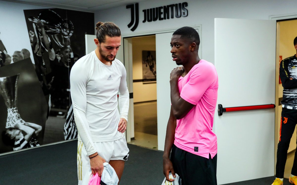 FCBarcelona's tweet image. After the serious business #JuveBarça