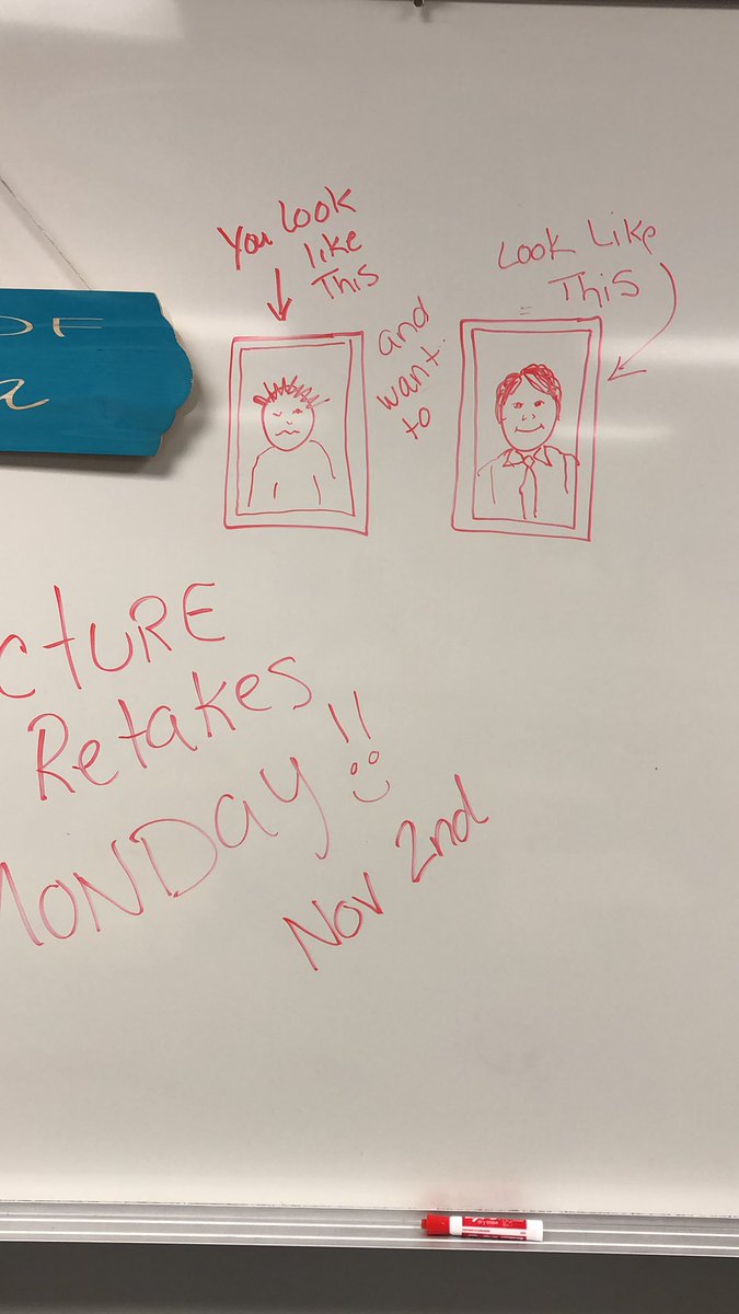 Friendly reminder regarding picture retakes! #mepoclassoom