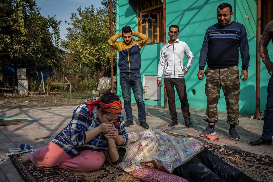 XAzimli's tweet photo. Despite the fact that #Azerbaijan never attacks civilians, Every day #Armenia hits the cities of Azerbaijan which are FAR AWAY from the conflict zone! And again they attacked #Barda- City of #Azerbaijan, 21 civilians were killed and more than 60 were wounded! #Bardacity https://t.co/JIMgE4iQER