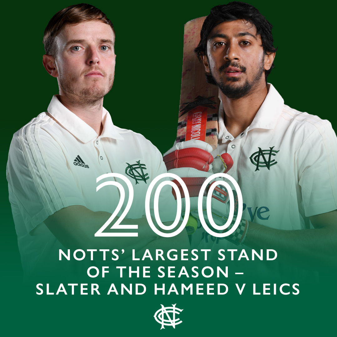 An opening partnership that gelled quite beautifully.

#NottsInNumbers @BennySlats @HaseebHameed97