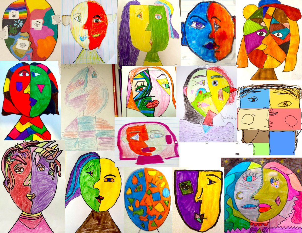mllejones10's tweet photo. I think places like the #AGO and #Louvre better watch out for these future Picasso-inspired artistes I have in my class this year !😦👌🏻🎨 @RossDrive https://t.co/9Vc99zuKb9