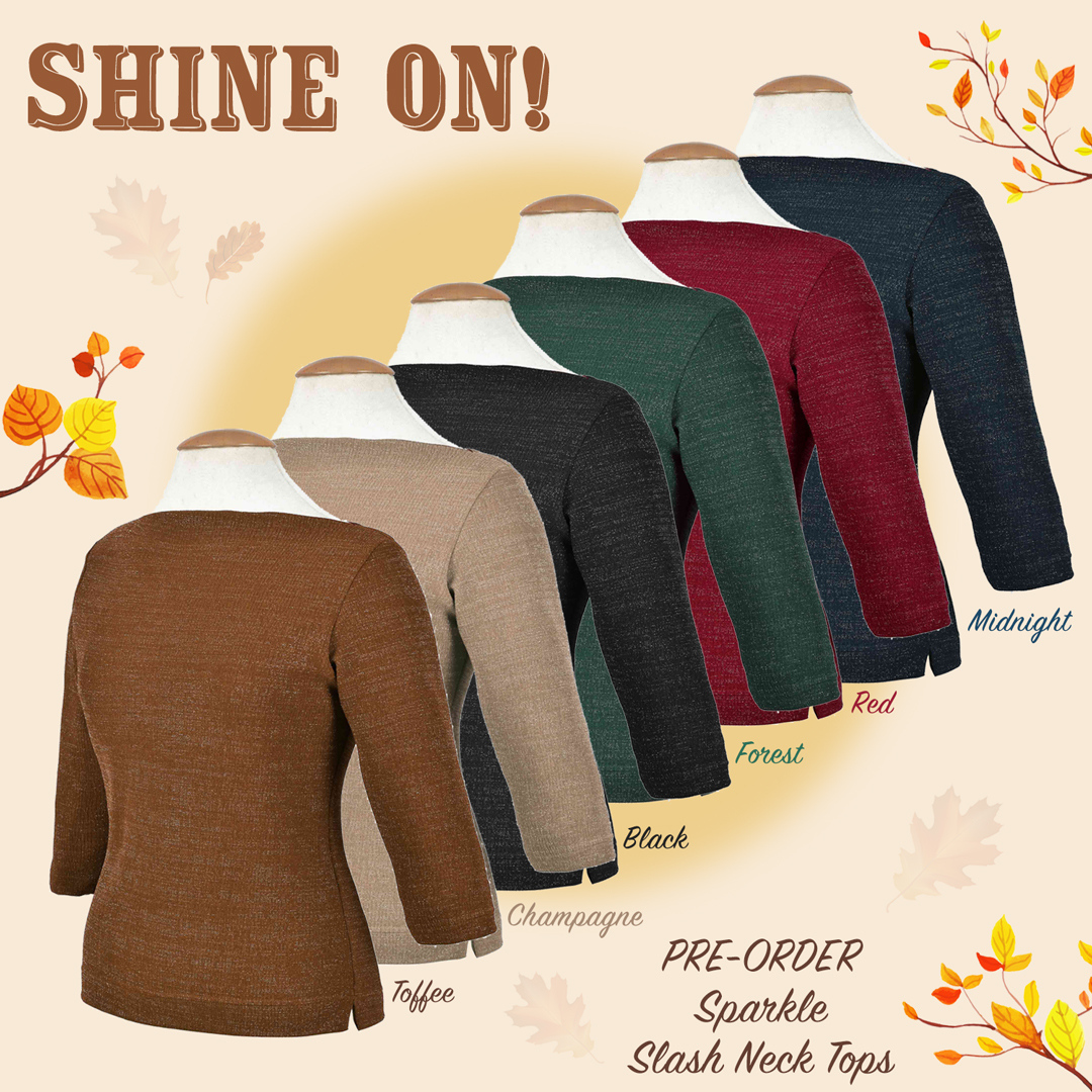 VivOfHolloway's tweet photo. Shine on in vintage ... 💫 ⭐️
Our new Slash Neck Tops Sparkle are the new star in town! Which one of these beauties will you PRE-ORDER? 🧡
#vivienofholloway #1950stop #autumntop #sparkletop https://t.co/KmYkzLgwNV
