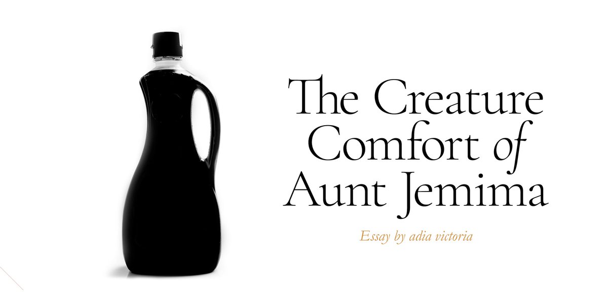 BitterSouth's tweet image. When one of her white friends said he was going to miss Aunt Jemima’s smiling face on his breakfast table, singer-songwriter @adiavictoria wrote this essay. bittersoutherner.com/southern-persp…
