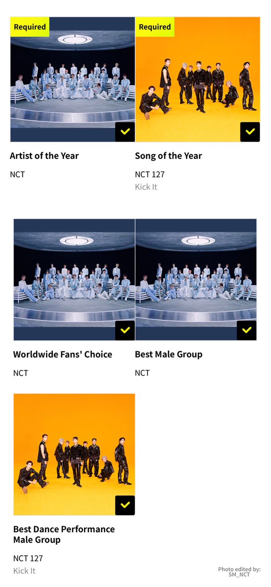 SM_NCT's tweet photo. [!!!] Vote NCT &amp; NCT 127 in the following categories at the Mnet Asian Music Awards!

• NCT
- Artist of the Year
- Worldwide Fans’ Choice
- Best Male Group

• NCT 127
- Song of the Year
- Best Dance Performance: Male Group

Link to vote: https://t.co/mu7N9qeeqq

#MAMAVOTE #nct https://t.co/3DiI8OW1bK