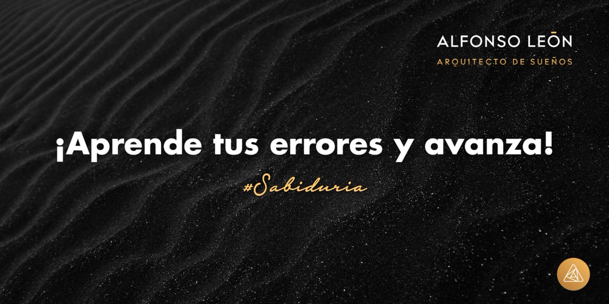alfonsoleon10's tweet photo. 🚶🏻♂️ ✨ ¡Aprende de tus errores y avanza! #Sabiduria
Cada día vives situaciones decisivas en las que se pone a prueba la sabiduría que has adquirido en la vida.
#Afima: "Bendita la crisis que me hizo cambiar y el problema que me hizo aprender". #CoachEspiritual https://t.co/J9Jb2Fyrk2