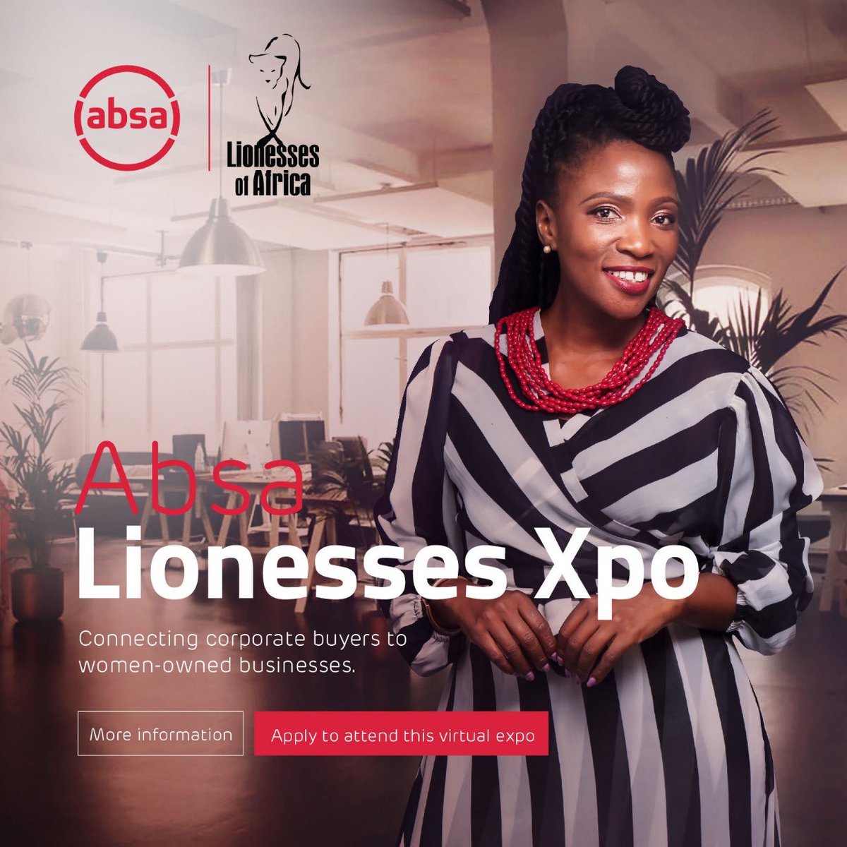BloomMarketing_'s tweet photo. Catch our Digital Agency #BloomInfinite participating at the @absa @lionessesofafrica #VirtualExpo
.
A first of its kind expo, where ABSA is supporting more than a 100 women in business by connecting them to more than 2000 corporate buyers virtually.
.
https://t.co/g97iJZja8Z https://t.co/sKc9aIUxKp