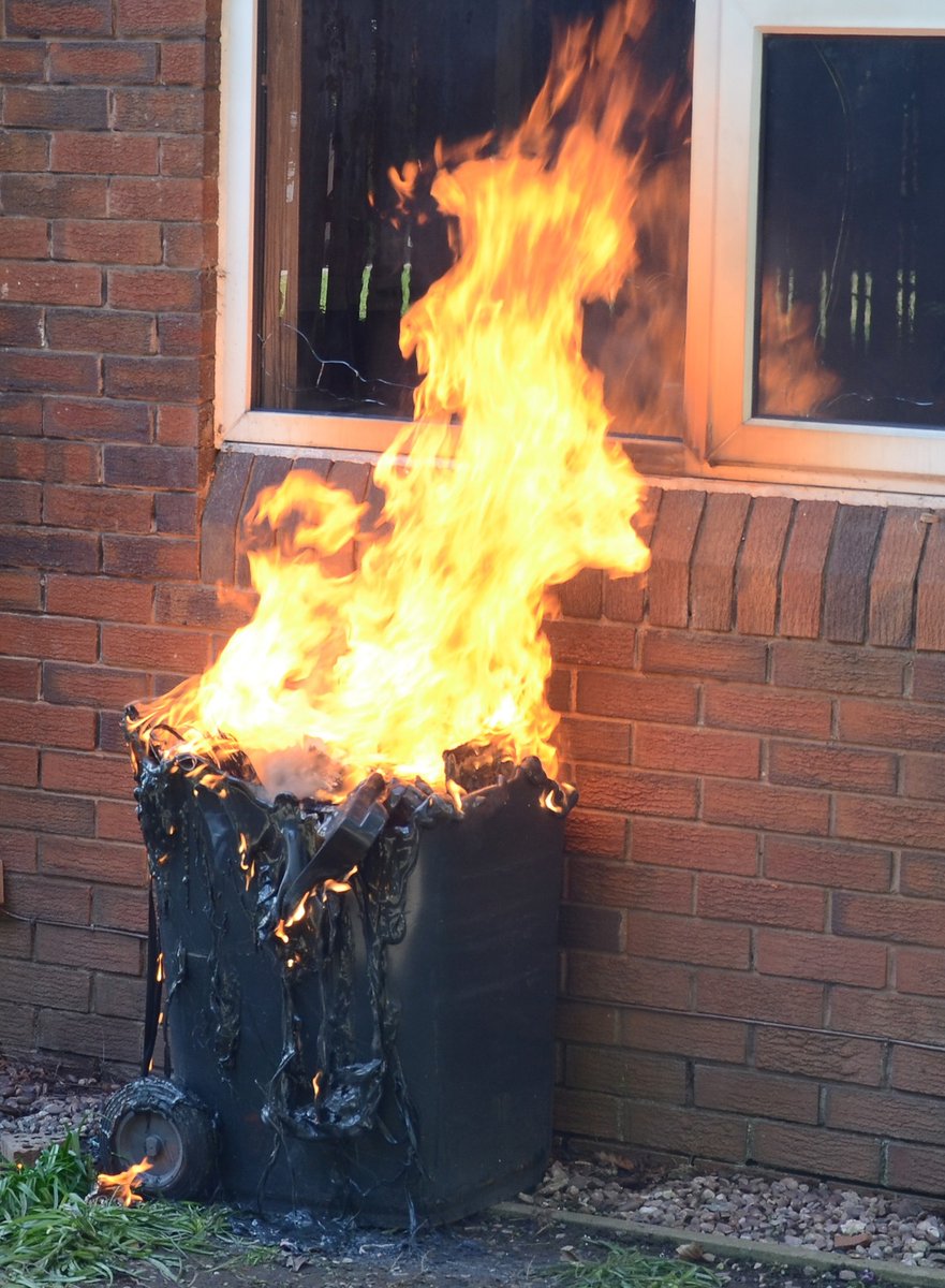 Wheelie bins are a real hazard if left outside your property, especially around this time of year. Only put your bin out on collection day and please keep it stored away securely at all other times.  For more info read orlo.uk/8iWGe