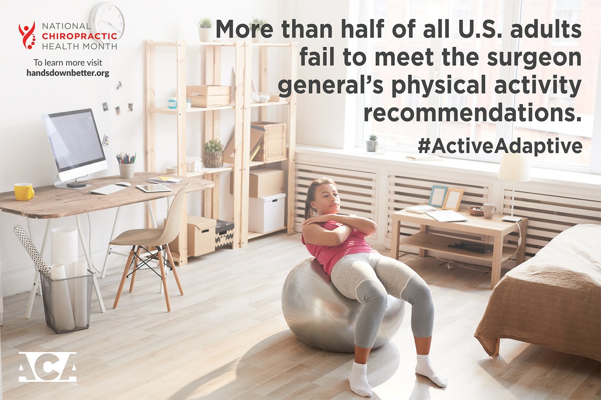 ACAtoday's tweet photo. More than half of all U.S. adults fail to meet the surgeon general's physical activity recommendations. #ActiveAdaptive
https://t.co/5iw3ZQVhoC https://t.co/ueY0LNFP6R