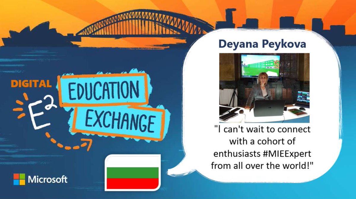 DeyanaPeykova's tweet photo. Only few hours left for the Microsoft #DigitalE2.
Can't wait to meet everyone from around the ๐ world for #E2.
#E22020
#MicrosoftEdu #E2 #Road2E2 #MIEExpert https://t.co/oqiI7qrNQ2