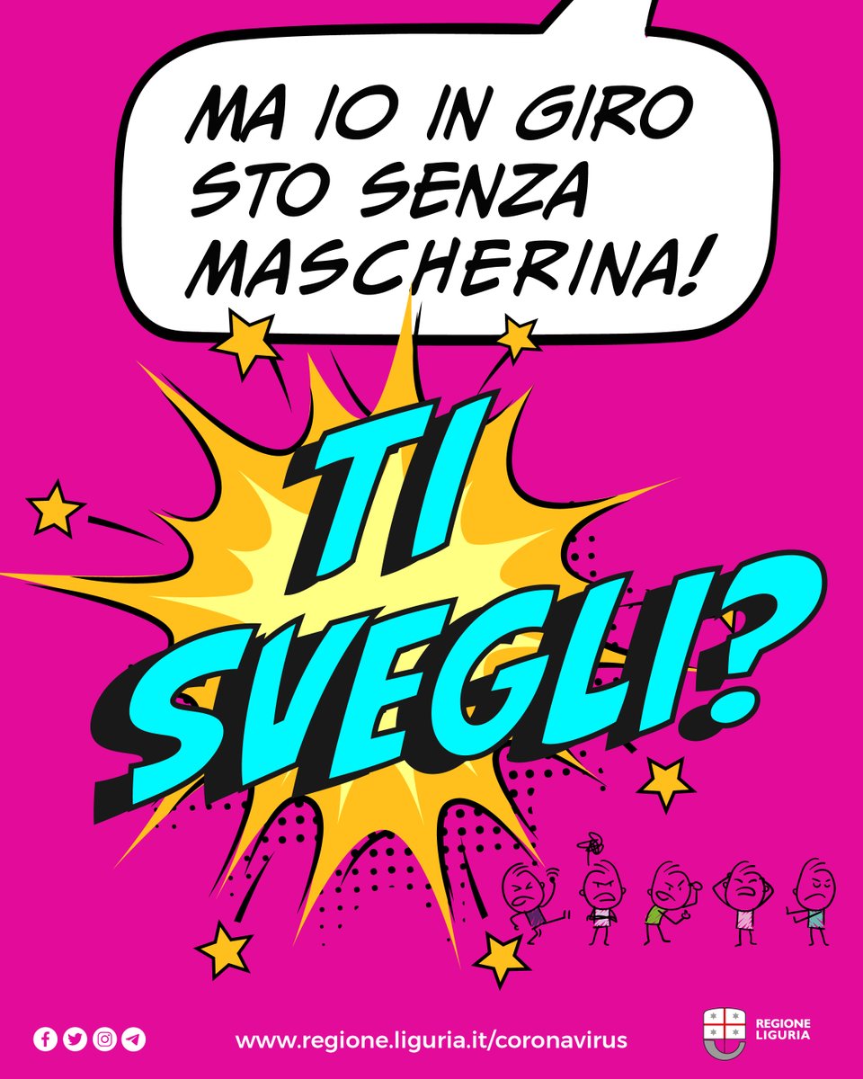 RegLiguria's tweet photo. 💥 Rispettare le norme di contenimento del coronavirus protegge te, i tuoi cari e tutte le persone che ti stanno intorno

✅ Mascherina
✅ Distanziamento
✅ Igiene
✅ Responsabilità 

🆕 Al via la nuova campagna di sensibilizzazione della Regione Liguria 

#CoronavirusLiguria https://t.co/GtHHSgqlK4