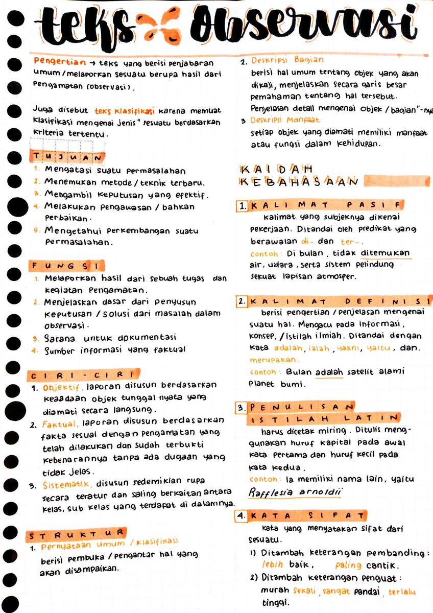 uranusdarl's tweet image. [CATATAN TEKS OBSERVASI]

¦Bahasa Indonesia - Kelas 10¦
Sumber : ppt guru + buku sekolah
#catatanambis