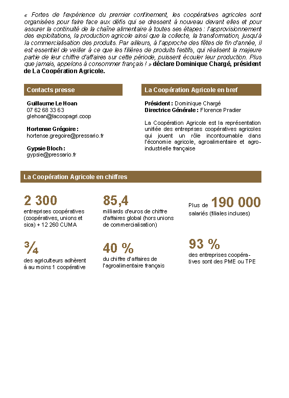 lacoopagricole's tweet photo. [CP] "Covid-19 - Les coopératives agricoles françaises entièrement mobilisées pour maintenir l'approvisionnement alimentaire du pays"
https://t.co/h0ogqXqkmz
cc @ChargeDom @FlorencePradier @mdeneuve @MaudAnjuere @BCalmette https://t.co/bzWYB3UBNY