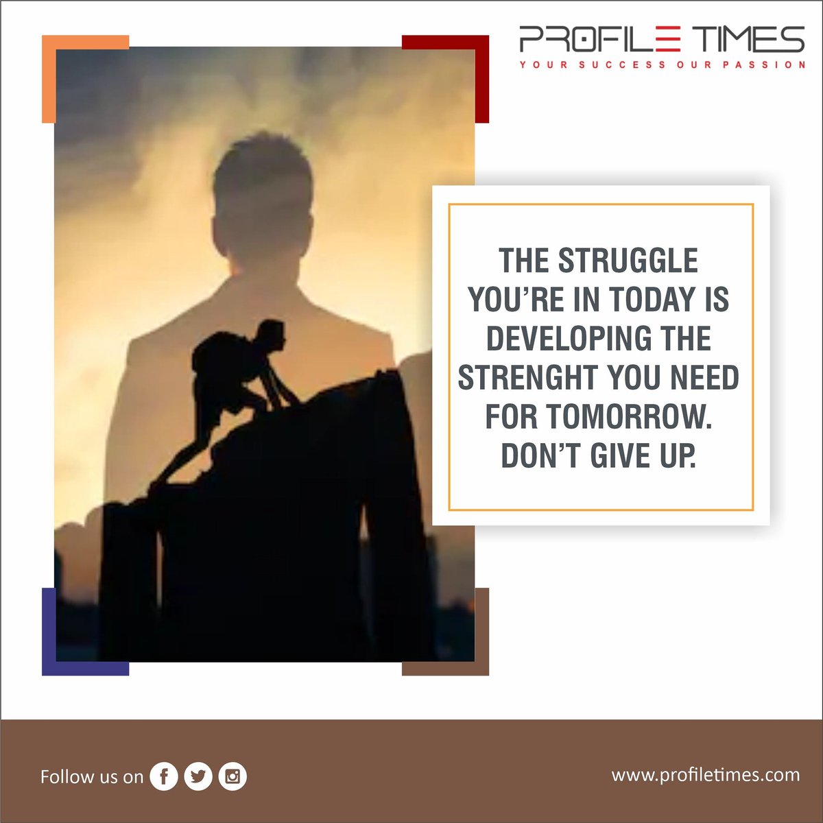 profiletimes14's tweet photo. Strength is a biggest tool for one who always dreams for their success. Profile Times know how to give a real strength, we are here to provide you everything which makes you successful. So come and connect us today.
#SocialMedia #media #socialmediamarketing #struggle #Twitter https://t.co/nODRbqmA4S