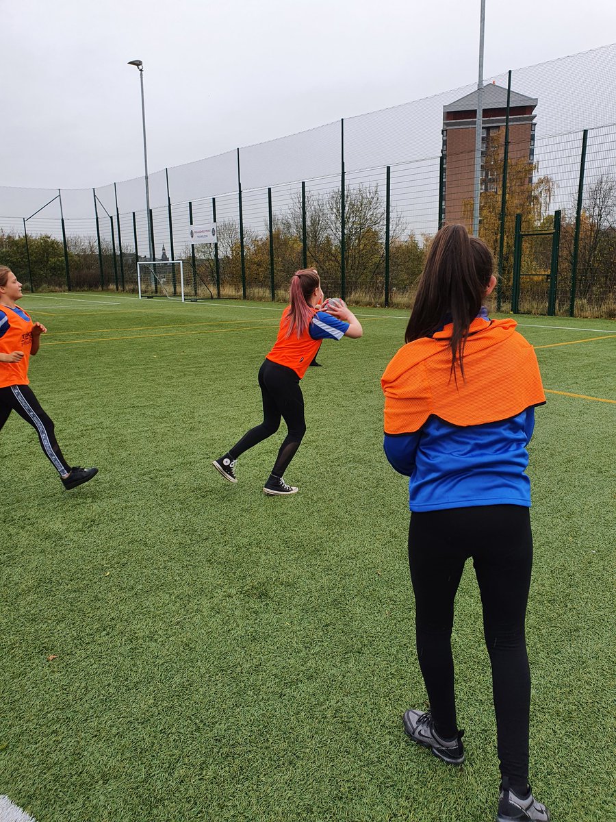 CastleheadPE's tweet photo. Handball session today with s2s for active girls week. This marks the next of our handball block, girls have enjoyed learning a new sport.  #SheCanSheWill  @scothandball https://t.co/0B6EXU42Wf