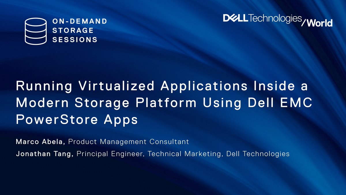 VirtualVere's tweet photo. Miss the #storage sessions at #DellTechWorld watch them on demand!  https://t.co/efZaBoeWtR #Iwork4Dell https://t.co/EoREtxCl5q