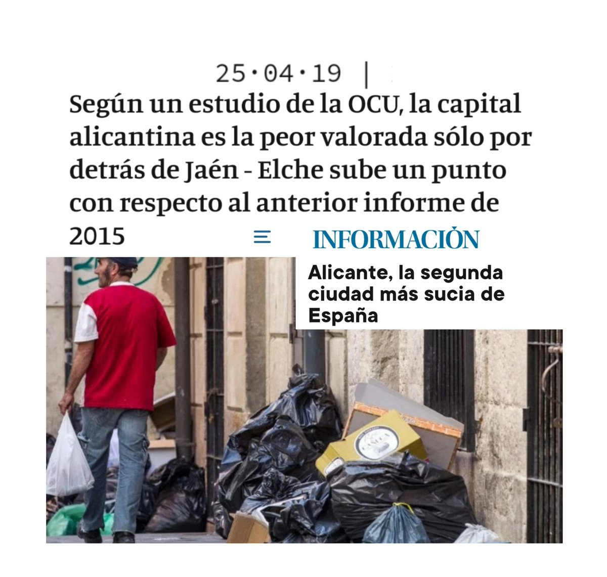 AlacantNeta's tweet photo. ¡@manuelvillarsol ya ha inscrito a nuestra ciudad para la primera más sucia de España de la próxima edición! #AlicanteLimpiaYA https://t.co/hKu58H1u2Z