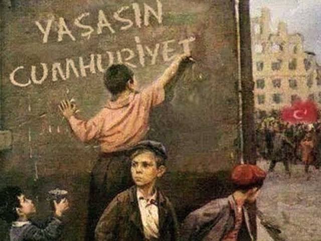 "Hayatta en hakiki mürşit ilimdir" diyenlerin eseridir cumhuriyet! Cumhuriyet Bayramımız kutlu olsun
