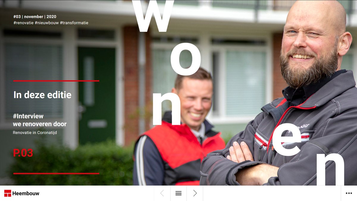 Ons nieuwe Wonen Magazine is uit. En deze keer niet alleen in de brievenbus, maar ook digitaal!

Bekijk hem nu online! magazine.heembouw.nl 

#Renovatie #Nieuwbouw #Transformatie #TypischHeembouw #HeembouwArchitecten