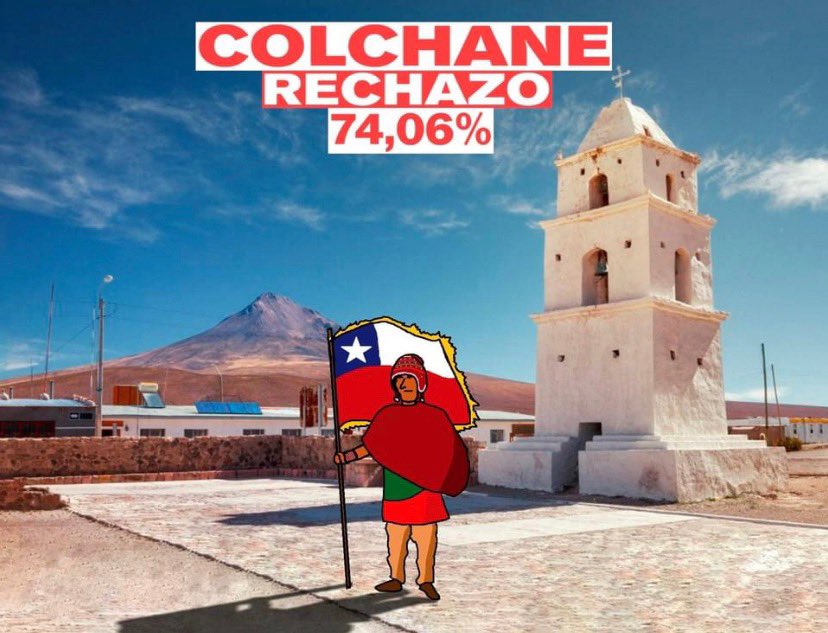 AlfonzoVASQUEZ7's tweet photo. @52hmlg @AngelaFimmel Colchaninos votaron en #Rechazo y en favor de los valores patrios, tradicionales y por un Chile donde la Constitución, Patria y Familia se respeta. #Colchane #ColchanePatriota #Colchaninos #Tarapacá #TarapacáRechaza https://t.co/WfSgthlAKR