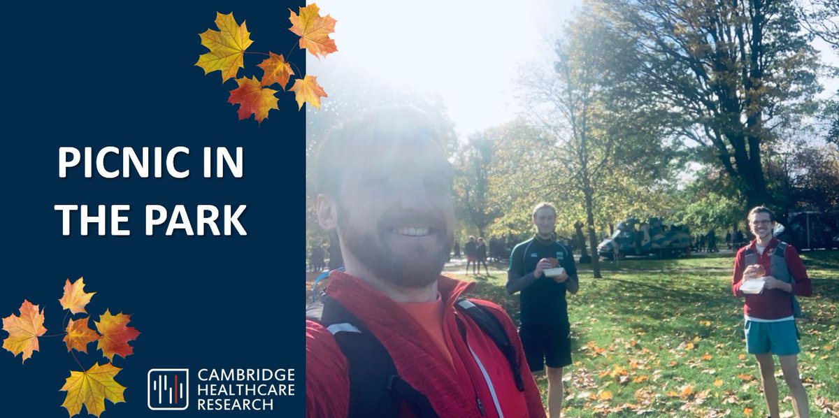 CambridgeHCR's tweet photo. It may be #November, the leaves are falling and we are still in the midst of a #pandemic, but that hasn't stopped our #safe &amp; #sociallydistanced meet-ups! #Picnics in the park are still a thing at #CHR &amp; the #team are enjoying seeing each other, albeit from a distance! #LifeAtCHR https://t.co/Wqpa8XEHsk