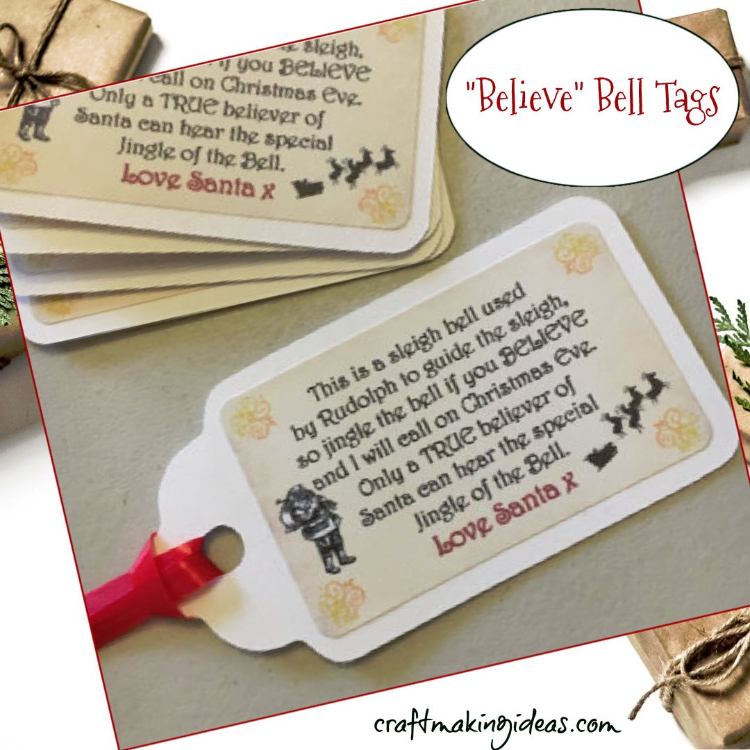 CraftMakingIdea's tweet image. Christmas 'Believe Bell' Tags.
Perfect to add to a jingly bell to keep the magic of Christmas alive.  Visit: craftmakingideas.com/product-tag/be… 
#christmastags #christmaslabels #believebell #santasbell