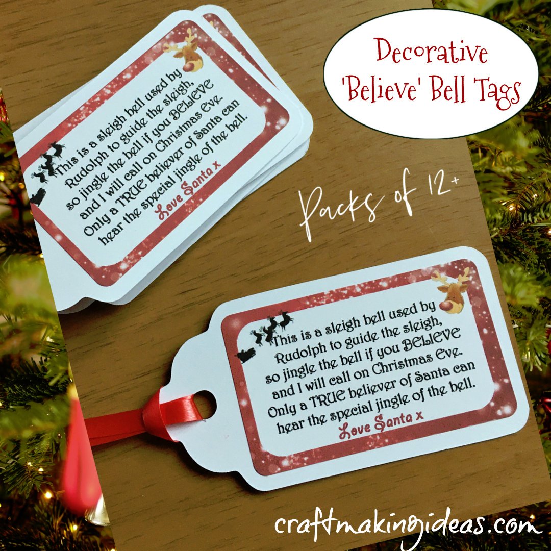 CraftMakingIdea's tweet image. Christmas 'Believe Bell' Tags.
Perfect to add to a jingly bell to keep the magic of Christmas alive.  Visit: craftmakingideas.com/product-tag/be… 
#christmastags #christmaslabels #believebell #santasbell