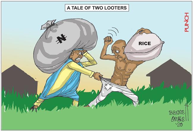 @SaharaReporters @PoliceNG DON'T SAY ANYTHING JUST RT. A TALE OF TWO LOOTERS INDEED