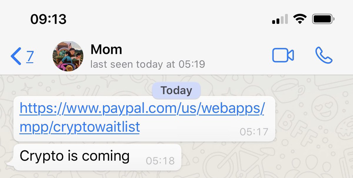 For those who think PayPal getting involved in #crypto (in any way) isn’t going to impact the mainstream....

THIS⬇️