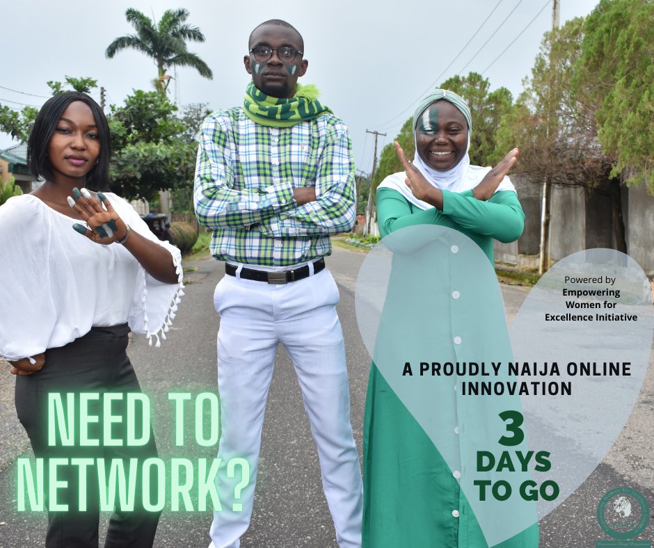 eweinigeria's tweet photo. Omo, you really #NeedToNetwork ooo 📢
Based on the former level.
As we all anticipate... keep your eyes on our timeline peeps as the countdown still continues. 🥳 💃
Its #Day3 to D-Day 🧐🧐🧐 https://t.co/iLEiqWnuOB