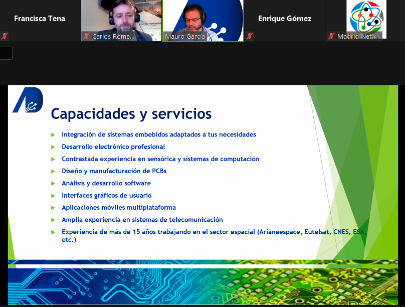 MadridAeroSpace's tweet photo. #WebinarMAC #COVID Mauro García CEO de @attdevices: Una de las principales vías de transmisión de #coronavirus es la #aérea. La carga #viral se produce por #aerosoles, 75% contagio. ¡¡1 solo virus sars cov 2 puede hacer entre 10.000 y 100.00 copias de si mismo!! https://t.co/t8BP08Qf4P