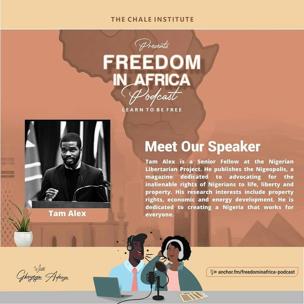 ChaleInstitute's tweet photo. Reposted from @freedominafricapodcast A special episode on the aftermath of the protests against police brutality in Nigeria is up. Check our latest - '#BeyondEndSARS: Where do we go from here?' with Tam Alex is up.
Listen via link in @freedominafricap… https://t.co/uNmgPwDpiF https://t.co/qyUHO3FZ91