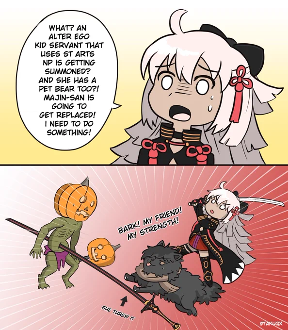 Little Okitan stepping up her game #FGO #FateGO 