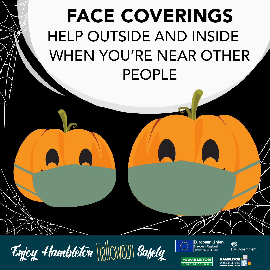 HambletonDC's tweet photo. Off to the shops? ๐๏ธ๐
Don't forget to use a face covering to lower the risk. ๐ท
#EnjoyHambletonSafely #Spookyandsafe https://t.co/r73hegLvYV